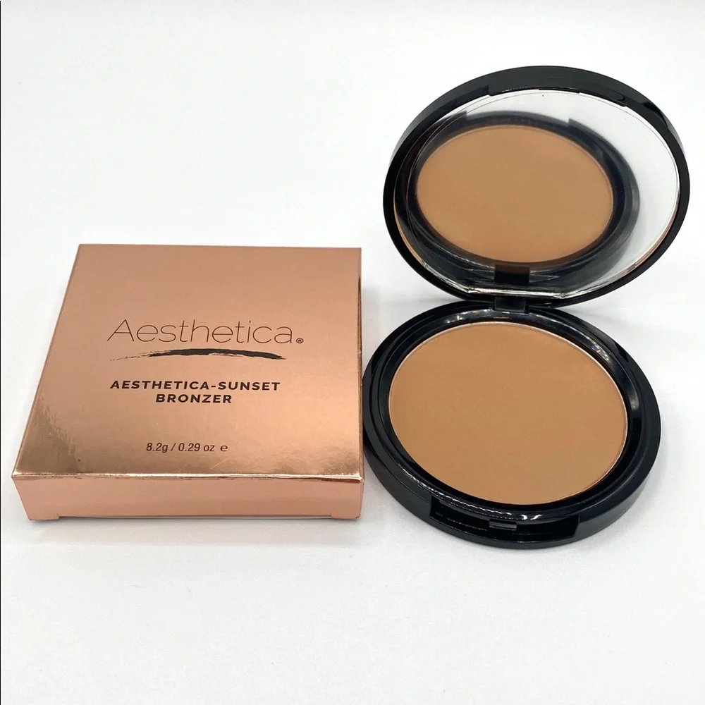 Aesthetica Sunset Bronzer Beachy Glow Matte Bronzing Powder BNIB Full Size